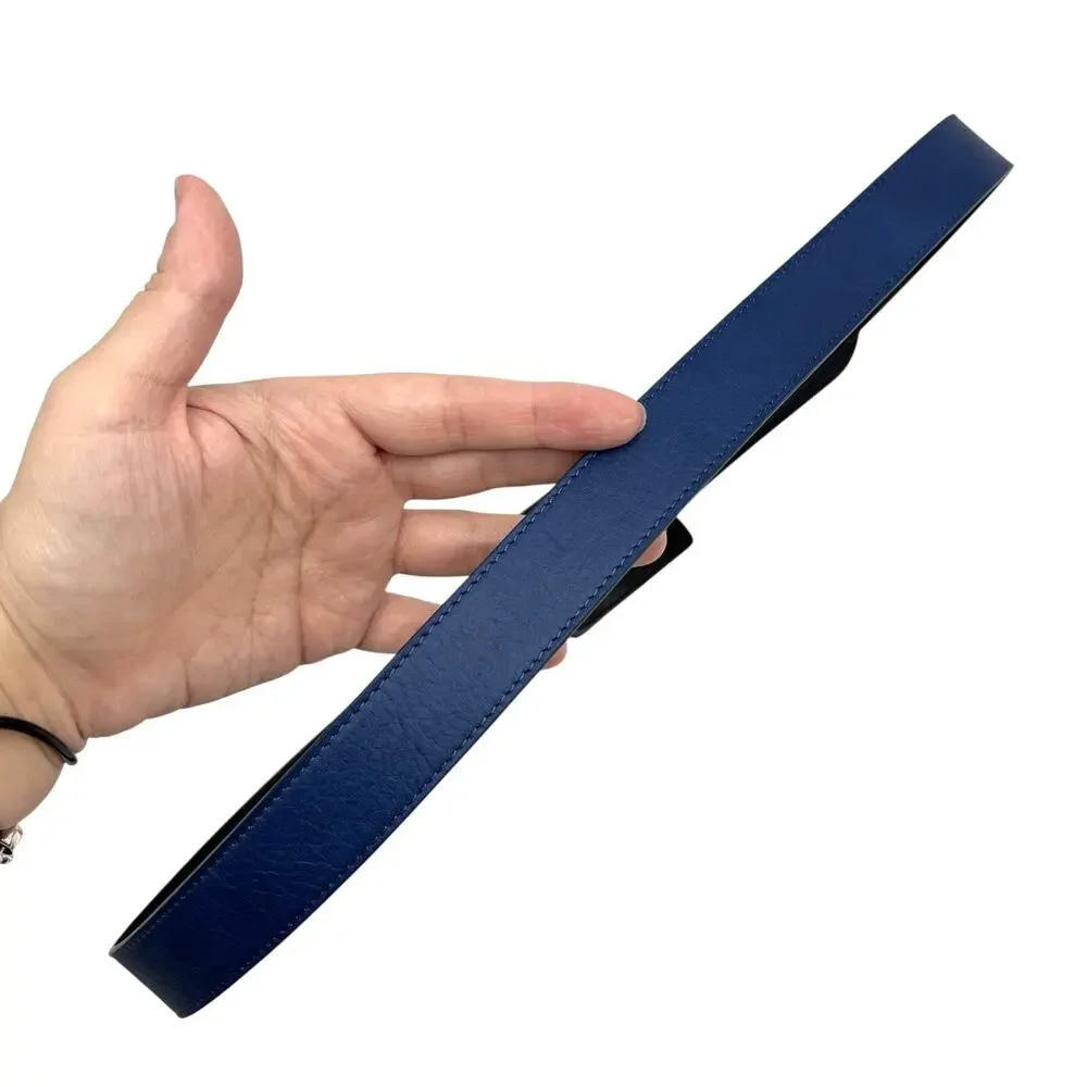 NEW B-Low the Belt Ana Vibrant Mini Royal Blue Leather Waist Belt S 28-34